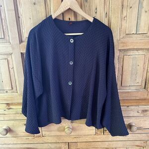 Vintage Fat Hat Clothing Company Small Navy Blue / Deep Purple‎ Sweater